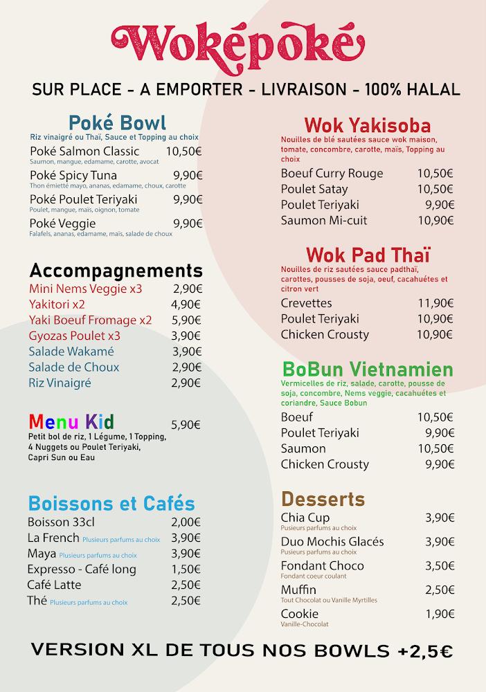 Woképoké - Menu Image 1